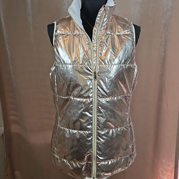 Jackets & Blazers - Rose Gold Puffer Vest